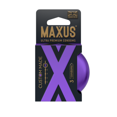 MAXUS Custom Made 64 №3 Презервативы в железном кейсе, увеличенные X-Edition, 3 шт