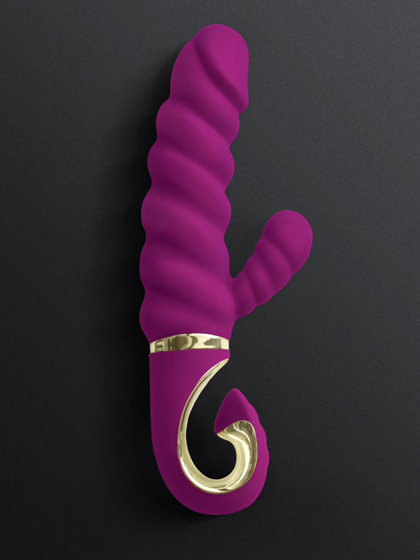 3656-1 Gvibe Gcandy, Малиновый. Вибратор с клиторальным стимулятором