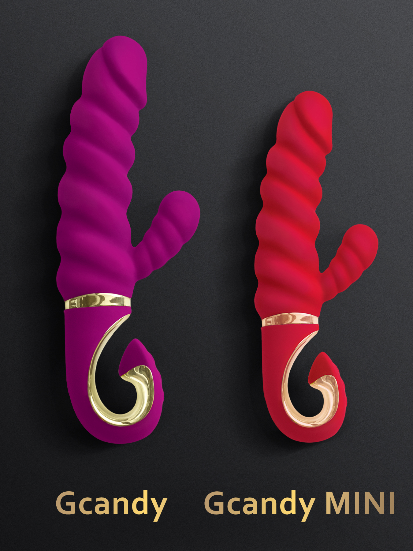 3656-1 Gvibe Gcandy, Малиновый. Вибратор с клиторальным стимулятором — изображение 4