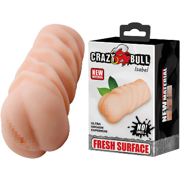 3542 Baile Crazy Bull Isabel, телесный. Компактный мастурбатор-вагина