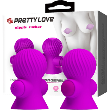 3514 Baile Pretty Love Nipple Sucker, розовые. Виброприсоски для стимуляции сосков