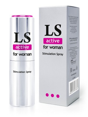 3524 Bioritm Lovespray Active Women, 18 мл. Cпрей-лубрикант с возбуждающим эффектом