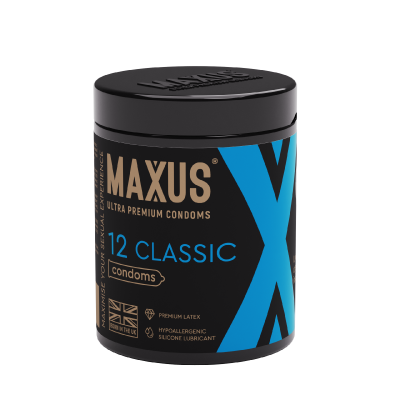 3004-1 Maxus Classic, 12 шт. Презервативы классические