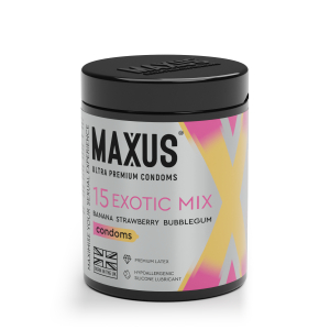 3116-2 Maxus Exotic Mix, 15 шт. Презервативы ароматизированные
