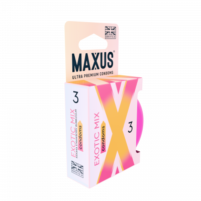 3116-1 Maxus Exotic Mix, 3 шт. Презервативы ароматизированные