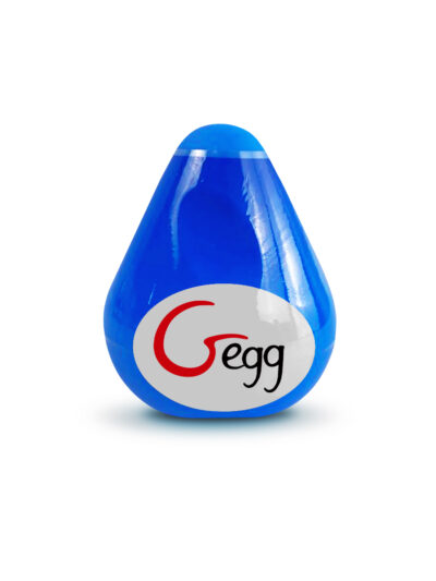 2998-3 Gvibe Gegg, синее. Яйцо-мастурбатор с рельефом