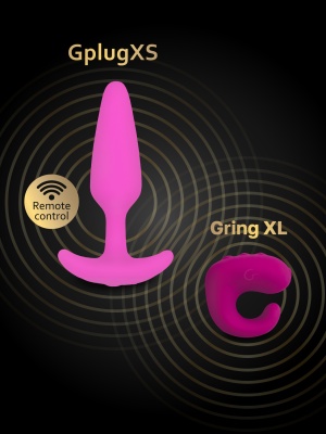3096 Gvibe Gplug XS, розовая. Анальная пробка с вибрацией — изображение 5