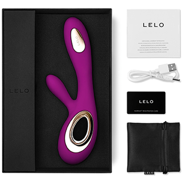 7777 Lelo Soraya Wave, темно-розовый. Вибратор для клитора и точки G с технологией WaveMotion — изображение 3
