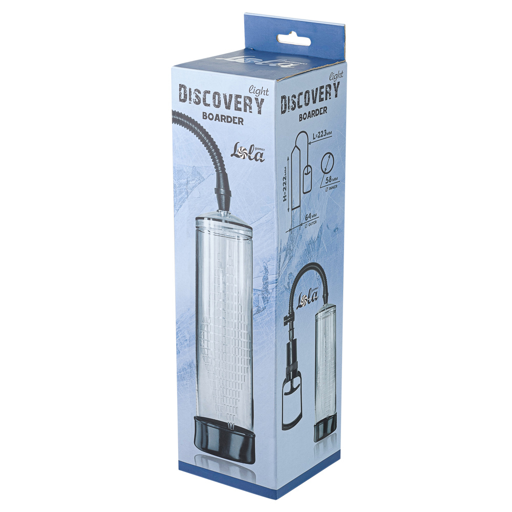 3398-2 Lola Discovery Light Boarder, прозрачная. Вакуумная помпа