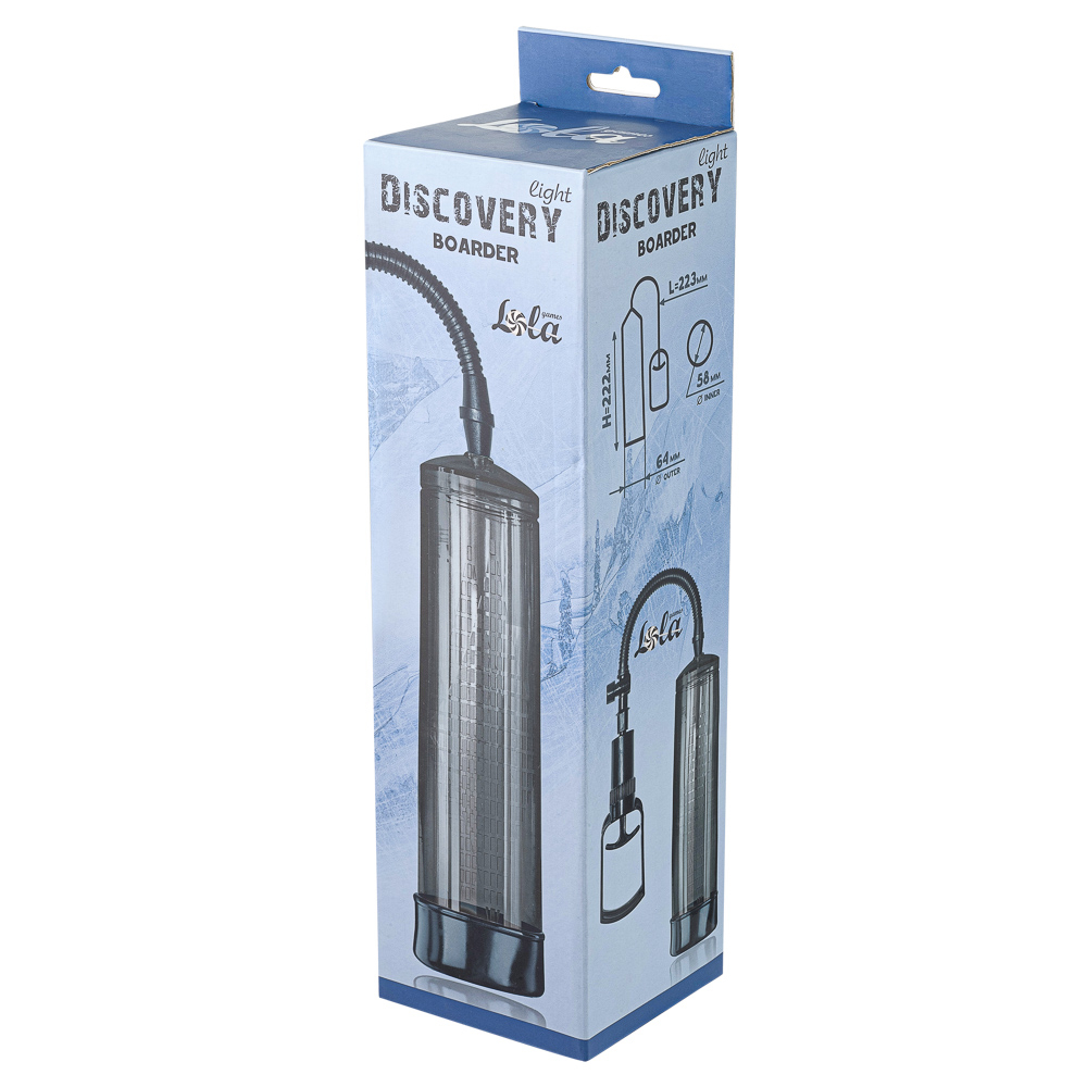 3398-1 Lola Discovery Light Boarder, черная. Вакуумная помпа