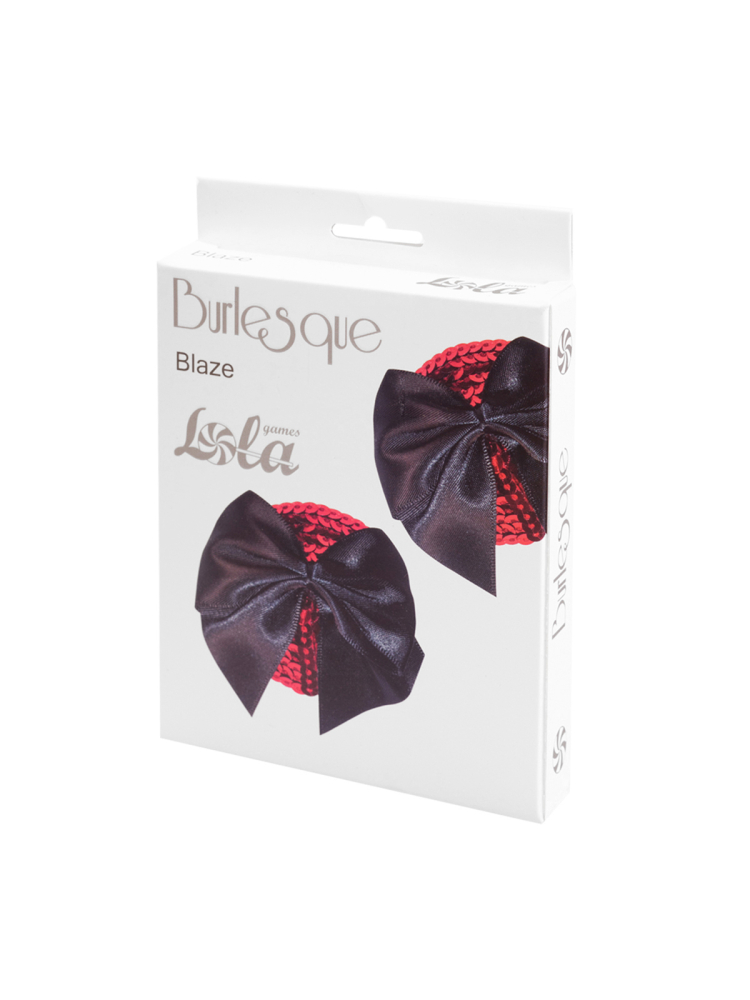 3434 Lola Games Burlesque Blaze, черные. Пэстисы с пайетками и бантиками — изображение 2