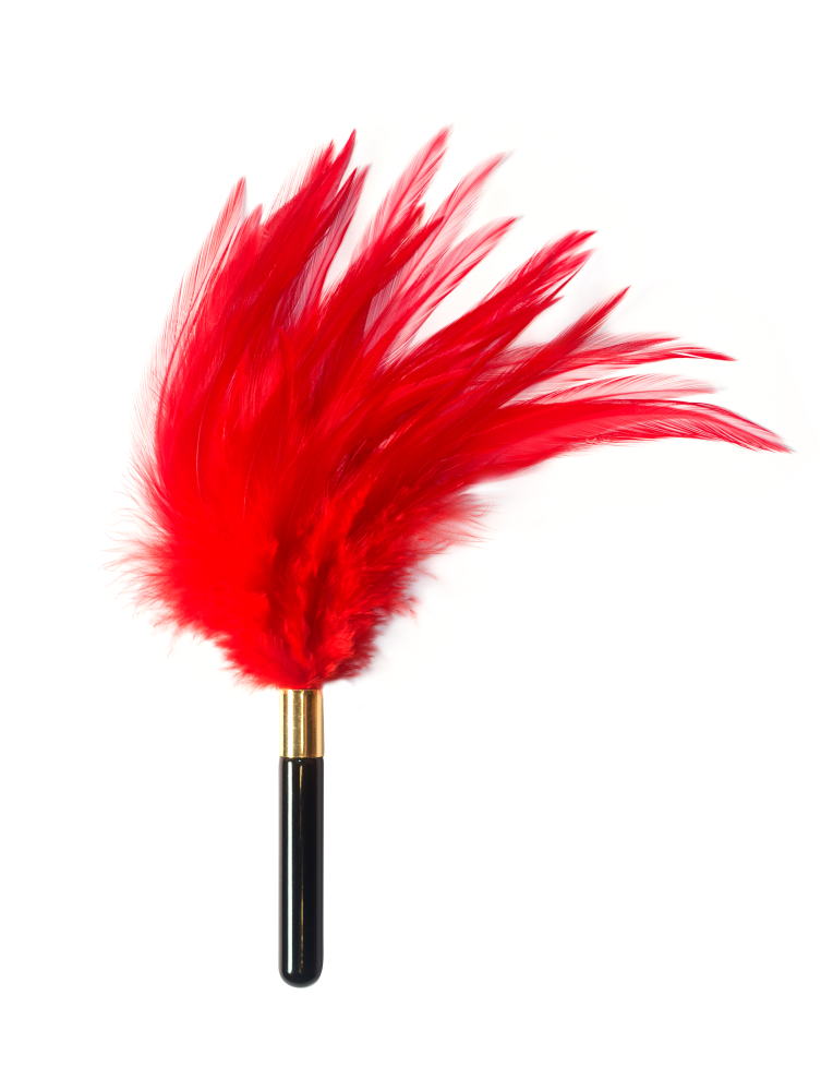 3431 Lola Games Burlesque Plume, красный. Тиклер из мягких перьев