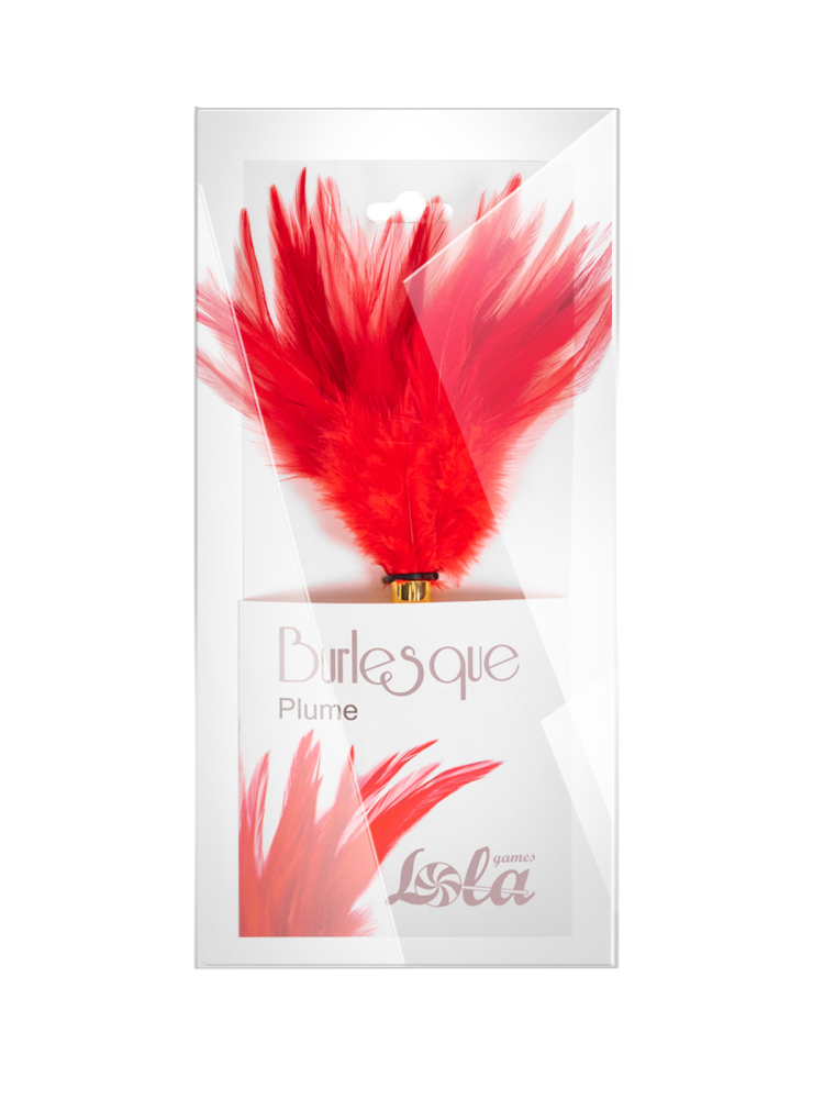 3431 Lola Games Burlesque Plume, красный. Тиклер из мягких перьев — изображение 2