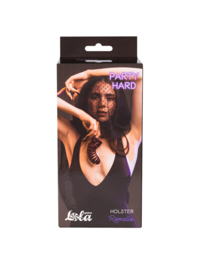 3457 Lola Games Party Hard Holster, красный. Пояс верности с замком в комплекте