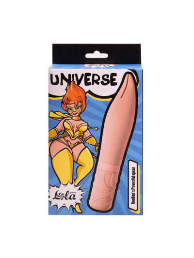 3461 Lola Games Universe BonBon’s Powerful Spear, бежевый. Универсальный вибратор с узким раздвоенным кончиком