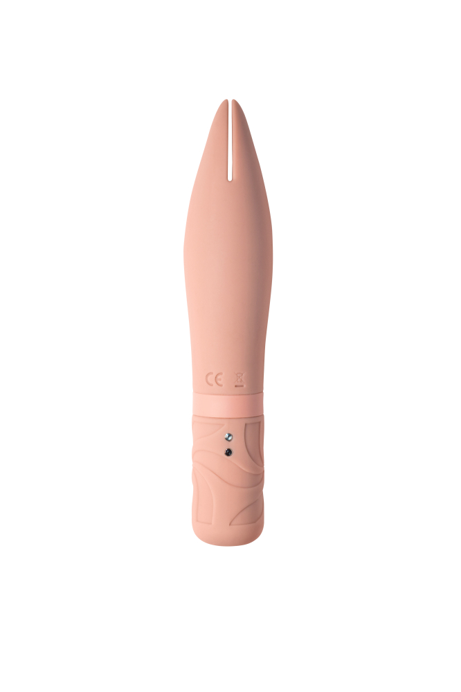 3461 Lola Games Universe BonBon’s Powerful Spear, бежевый. Универсальный вибратор с узким раздвоенным кончиком — изображение 2