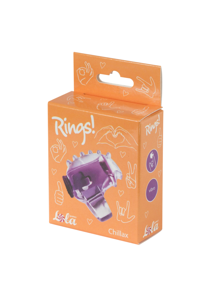 3393-1 Lola Rings Chillax, фиолетовая. Насадка на палец с вибрацией — изображение 2