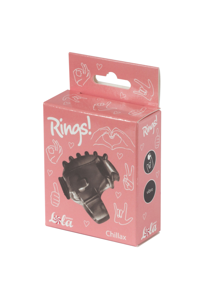 3393-2 Lola Rings Chillax, черная. Насадка на палец с вибрацией — изображение 2