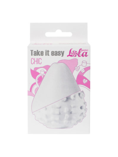 3497-1 Lola Take it Easy Chic, белый. Мастурбатор - яйцо со стимуоирующим рельефом