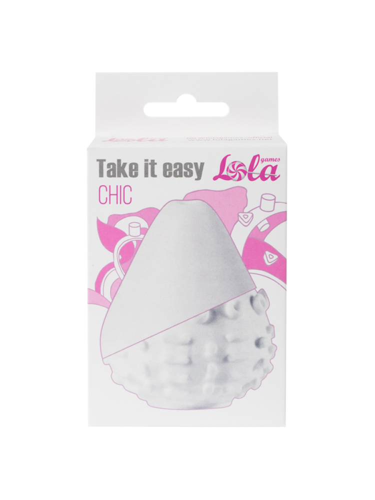 3497-1 Lola Take it Easy Chic, белый. Мастурбатор - яйцо со стимуоирующим рельефом