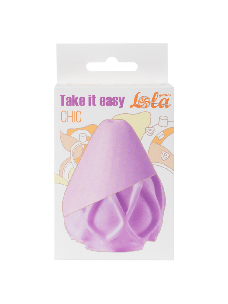 3497-2 Lola Take it Easy Chic, фиолетовый. Мастурбатор - яйцо со стимуоирующим рельефом