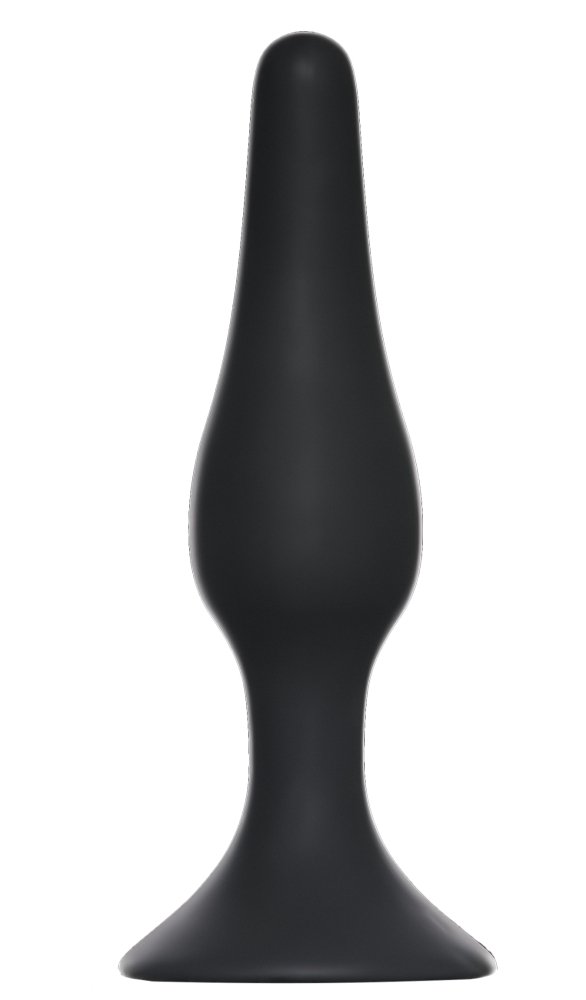 3213-3 Lola Toys Back Door Slim Anal Plug Medium, черная. Анальная пробка среднего размера — изображение 3