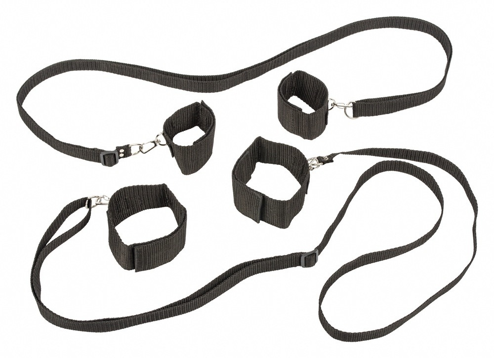 3216 Lola Toys Bondage Collection Bed Restraint System, черная. Фиксация для кровати стандартного размера — изображение 2