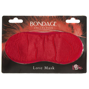 3151 Lola Toys Bondage Love Mask, красная. Маска на глаза