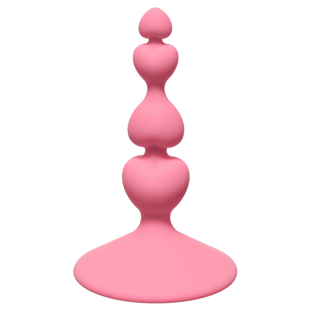 3171-1 Lola Toys First Time Sweetheart Plug, розовая. Маленькая анальная елочка на присоске