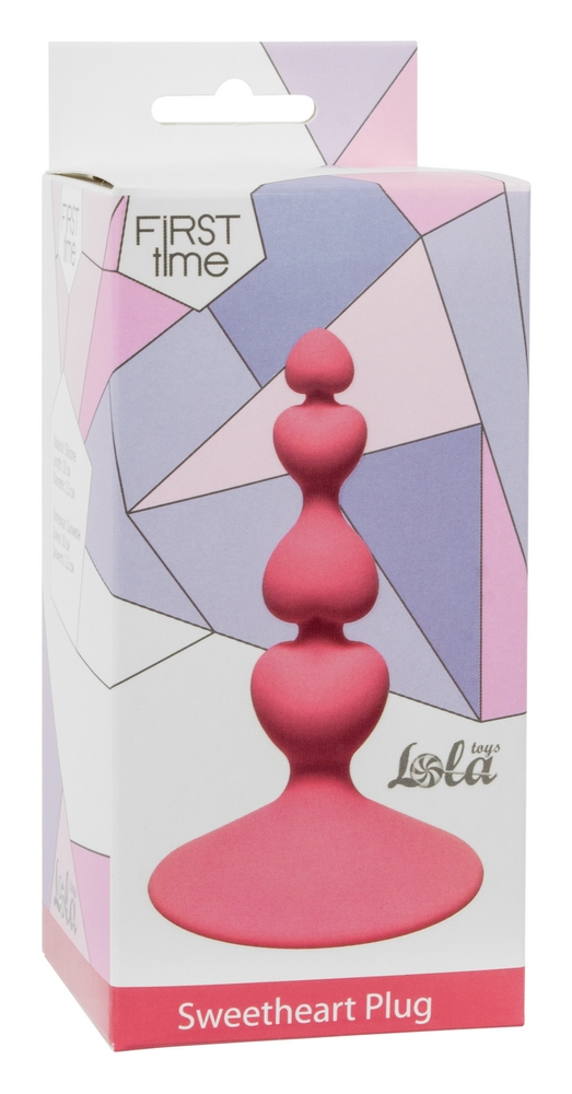 3171-1 Lola Toys First Time Sweetheart Plug, розовая. Маленькая анальная елочка на присоске — изображение 2