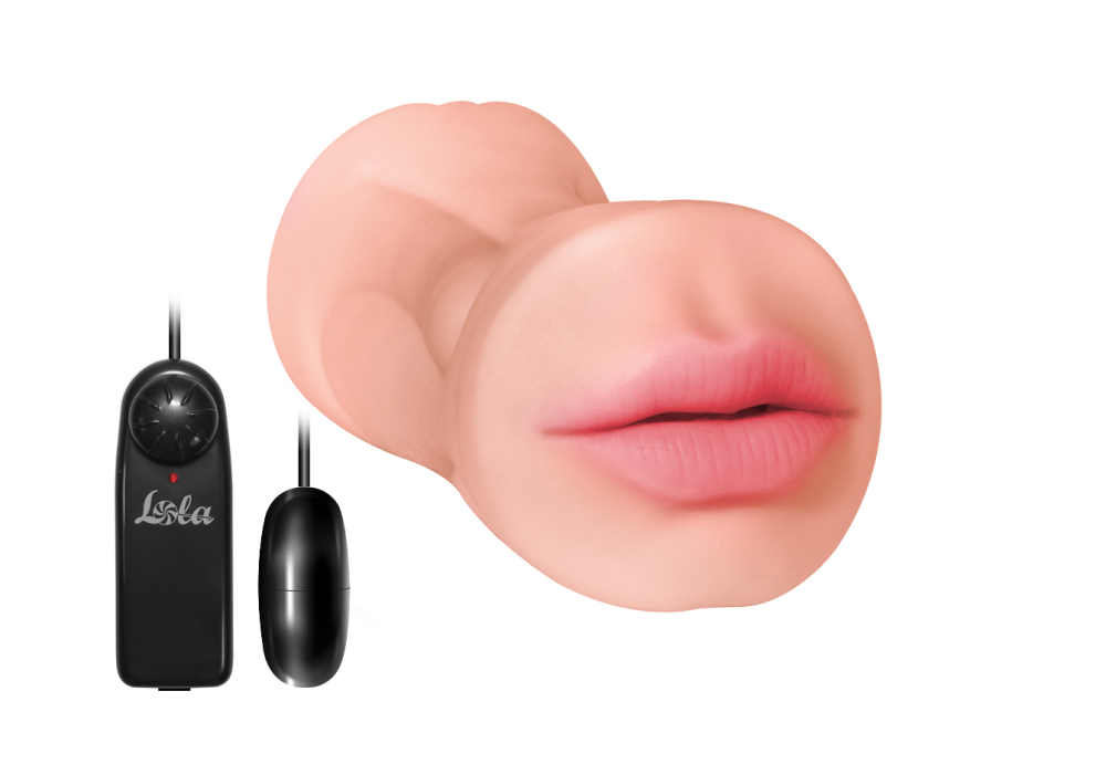 3290 Lola Toys Satisfaction Babylicious, телесный. Двусторонний мастурбатор с вибропулей — изображение 2