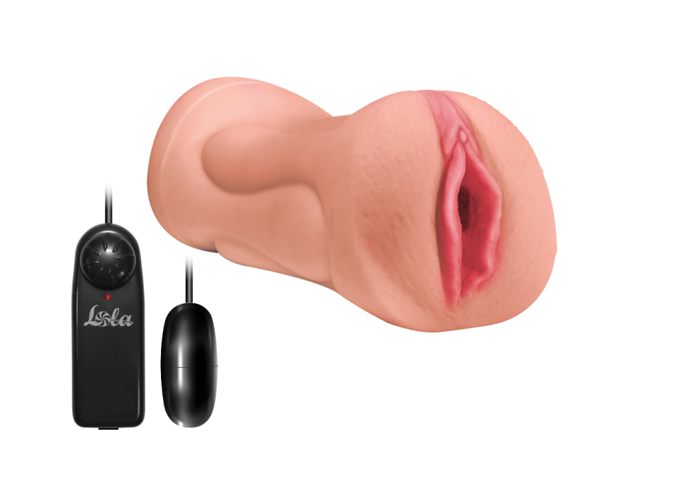 3290 Lola Toys Satisfaction Babylicious, телесный. Двусторонний мастурбатор с вибропулей — изображение 3