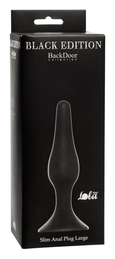 3211-2 Lola Toys Slim Anal Plug Large, черная.