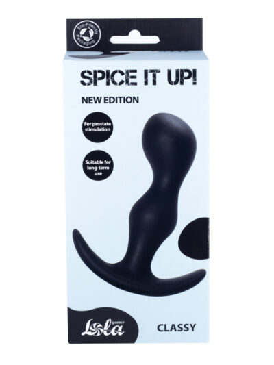 3302 Lola Toys Spice it up Classy, черная. Анальная пробка