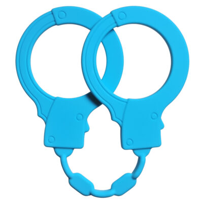 3247 Lola Toys Stretchy Cuffs, голубые. Силиконовые наручники