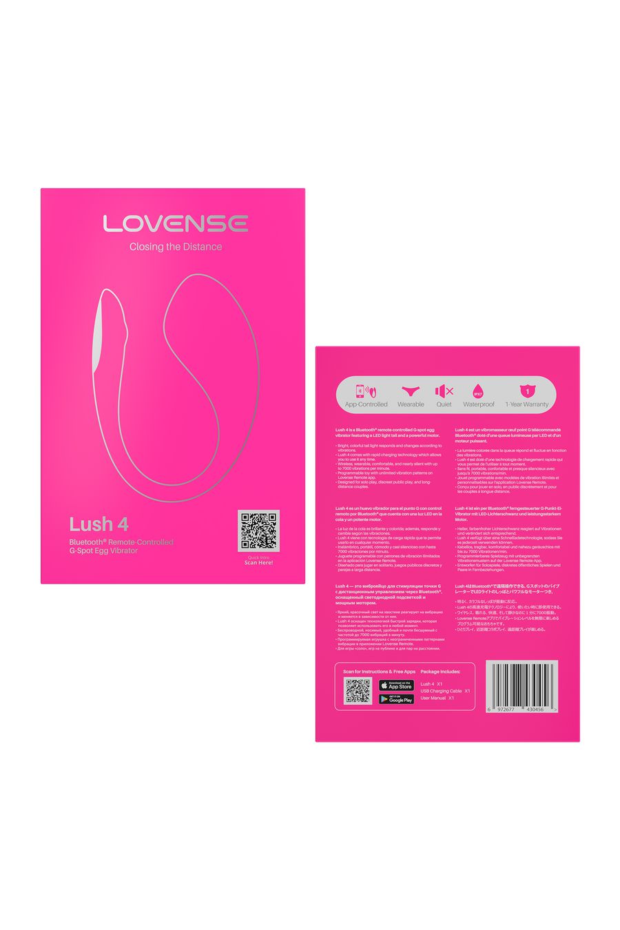3892 Lovense Lush 4. Мощное виброяйцо с управлением со смартфона — изображение 6