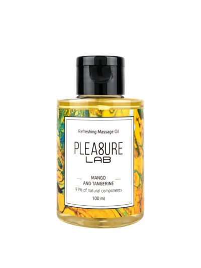 3677-1 Pleasure Lab Refreshing Massage Oil Mango and Tangerine, 100 мл. Массажное масло с ароматом манго, мандарина и лайма
