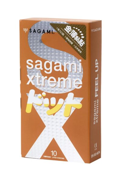 3603 Sagami Xtreme Feel Up, 10 шт. Презервативы ультратонкие анатомические. Упаковка по 10 шт.