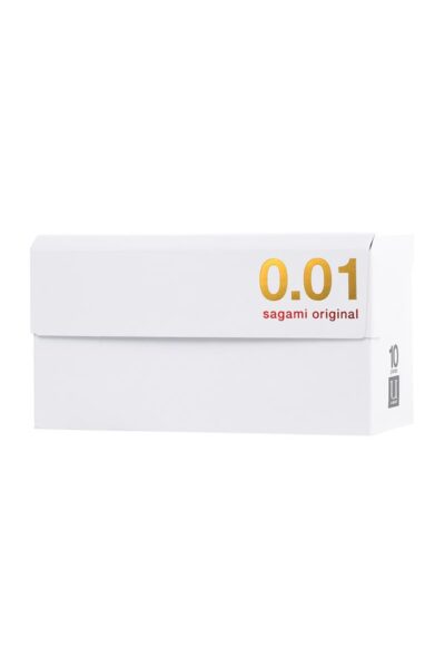 3073-1 Sagami Original 001, 10 шт. Полиуретановые презервативы 0,01 мм