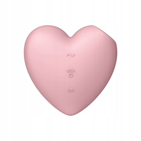 6704-1 Satisfyer Cutie Heart, розовый. Вакуумно-волновой стимулятор с вибрацией — изображение 3
