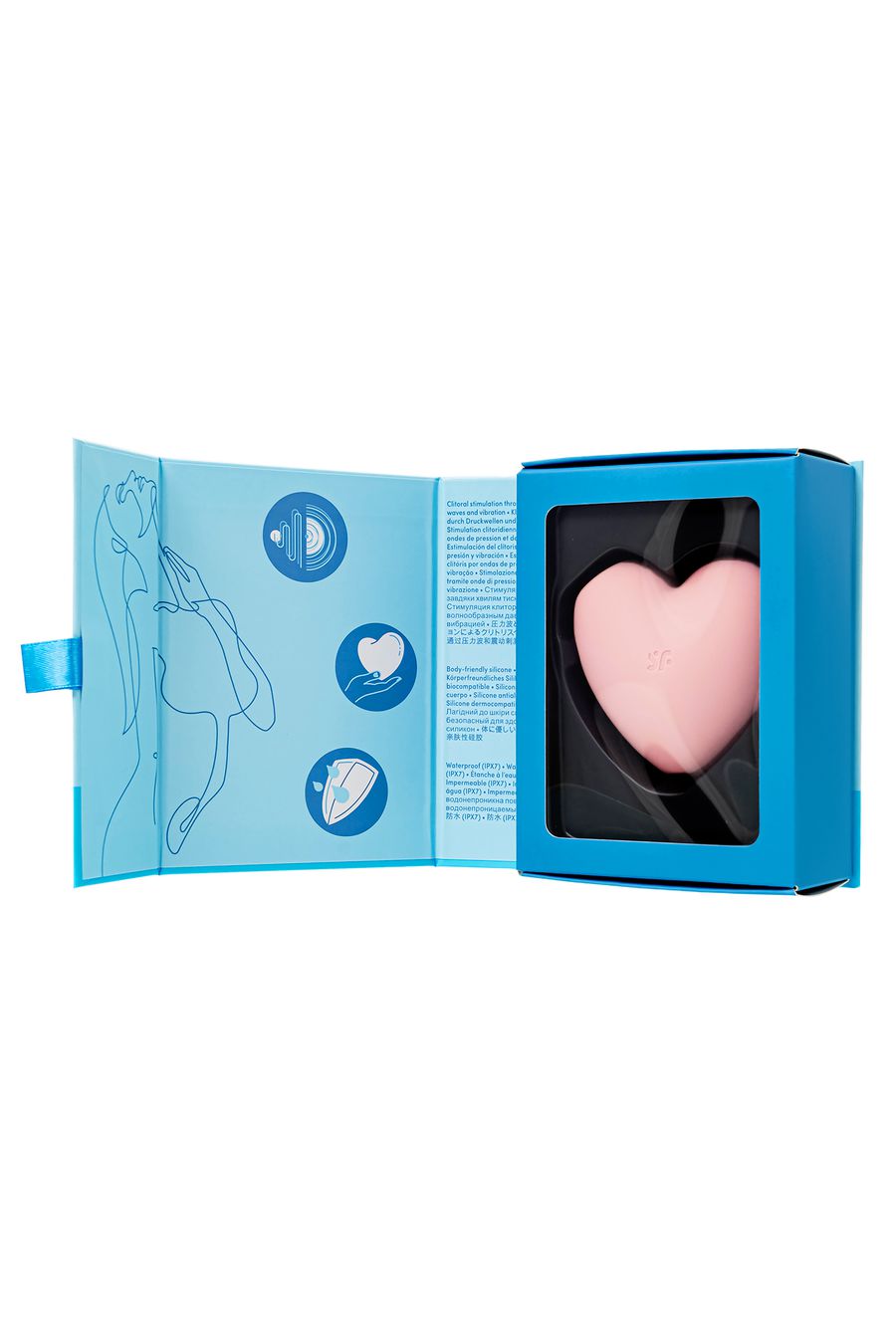 6704-1 Satisfyer Cutie Heart, розовый. Вакуумно-волновой стимулятор с вибрацией — изображение 7