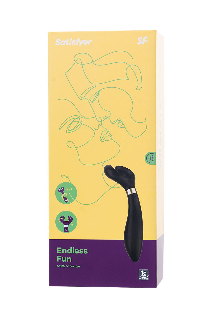 6727-1 Satisfyer Endless Fun, черный. Универсальный вибромассажер с вращающейся головкой — изображение 7