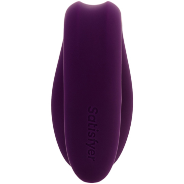 6711-1 Satisfyer Partner Double Joy, фиолетовый. Парный вибратор с возможностью управления через приложение — изображение 4