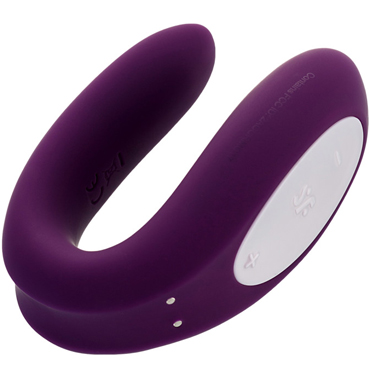 6711-1 Satisfyer Partner Double Joy, фиолетовый. Парный вибратор с возможностью управления через приложение — изображение 5