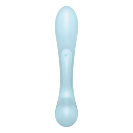 6719-1 Satisfyer Triple Oh, голубой. Вибромассажёр с клиторальным отростком — изображение 7