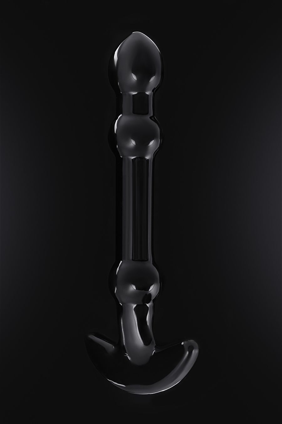 3478 Sexus Glass Стимулятор с шариками, черный. — изображение 8