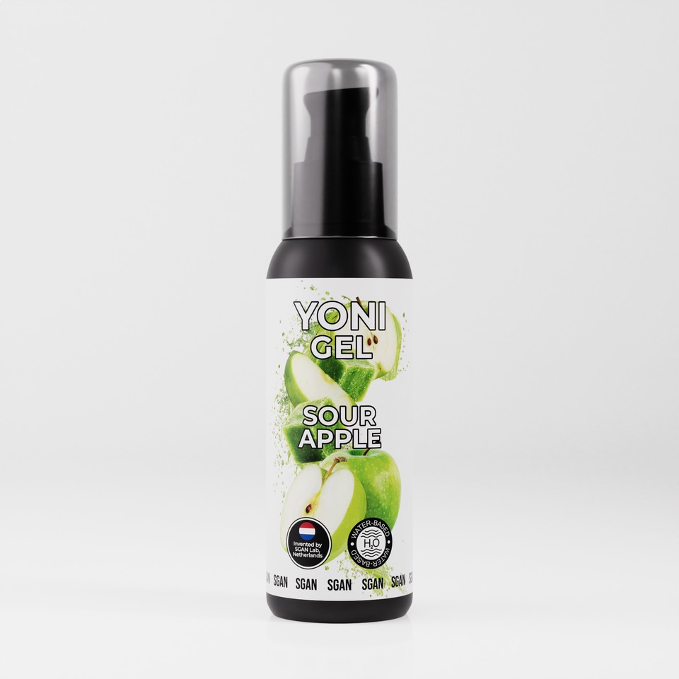 3111 SGAN Лубрикант для орального секса Sour Apple, 100 мл. Смазка на водной основе со вкусом кислого яблока