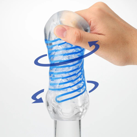 3793 Tenga Spinner DX 02 BUMPS. Многоразовый мастурбатор со спиральным механизмом — изображение 2