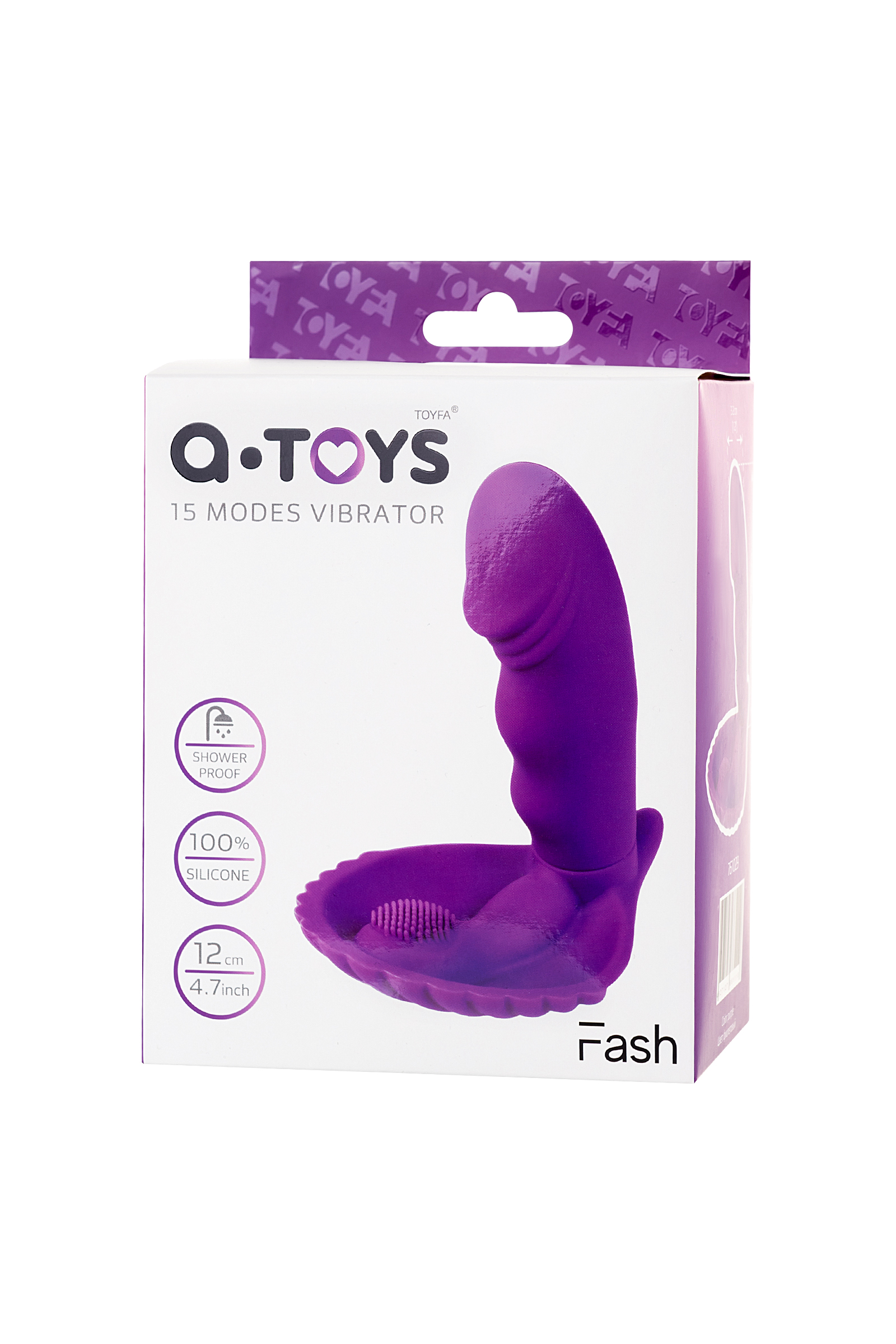 3043 Toyfa A-toys 15 Modes Vibrator, погружной вибратор со стимуляцией клитора — изображение 5