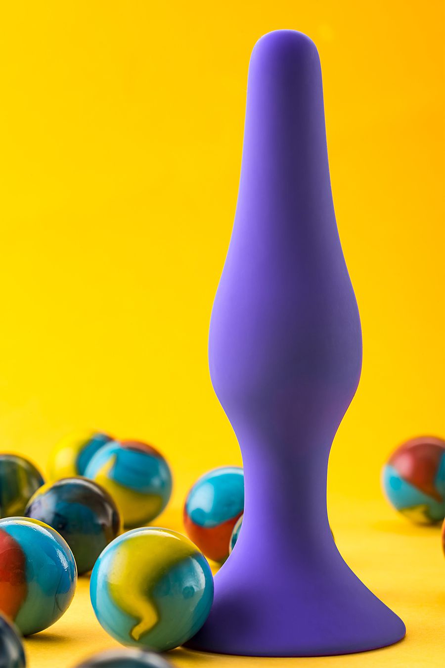 3278 Toyfa A-toys Butt Plug, фиолетовая. Анальная пробка малая — изображение 5
